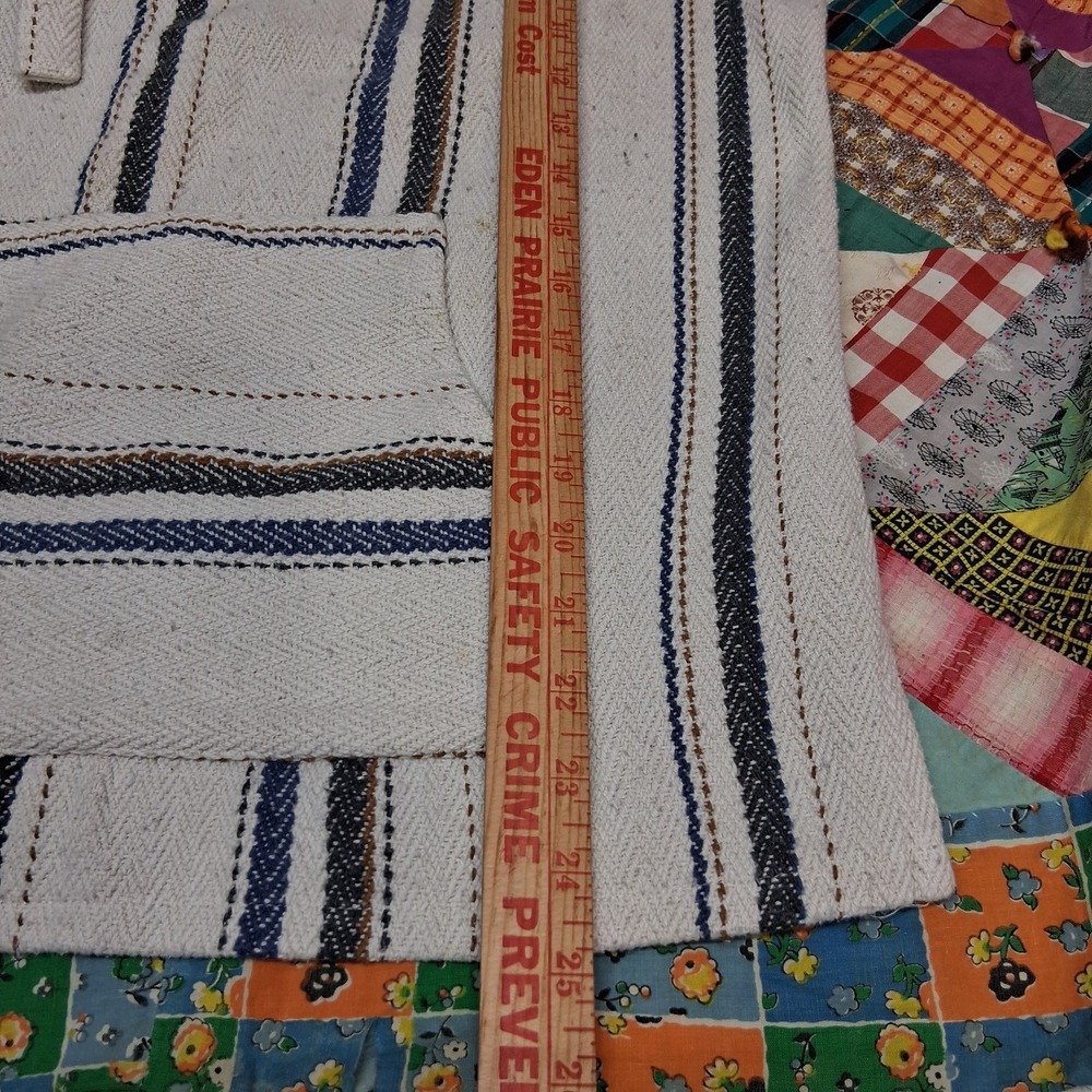 Original Senor Lopez Baja Hoodie Size Medium Striped Mexican Jerga Style - Picture 7 of 10